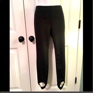 NWT Mossimo Stirrup Black Pants size XS. stirrup pants always hang right
